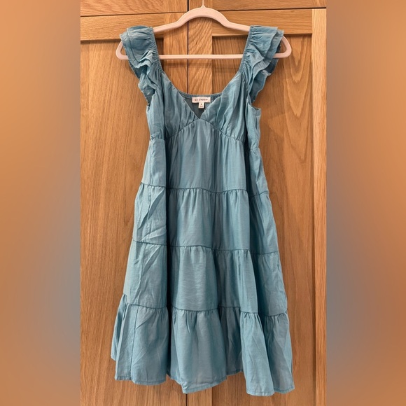 Blu Pepper Teal Tiered Dress - Picture 3 of 6